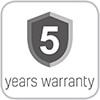 5 YEARS WARRANTY