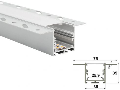 aluminium led profile ld 7535