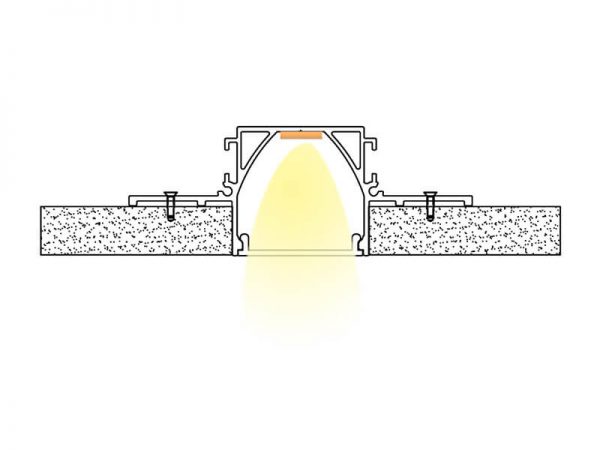 Aluminum led profile Installation diagram