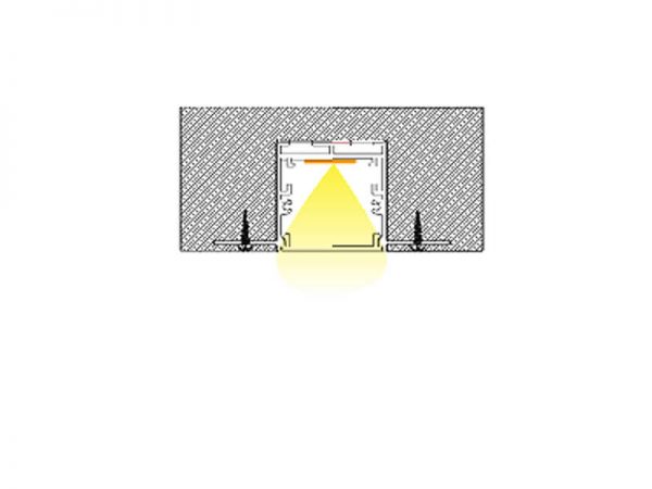 Aluminum led profile Installation diagram