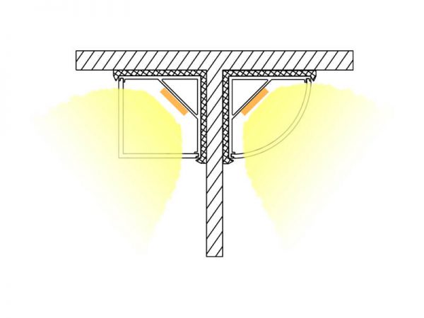 Aluminum led profile Installation diagram