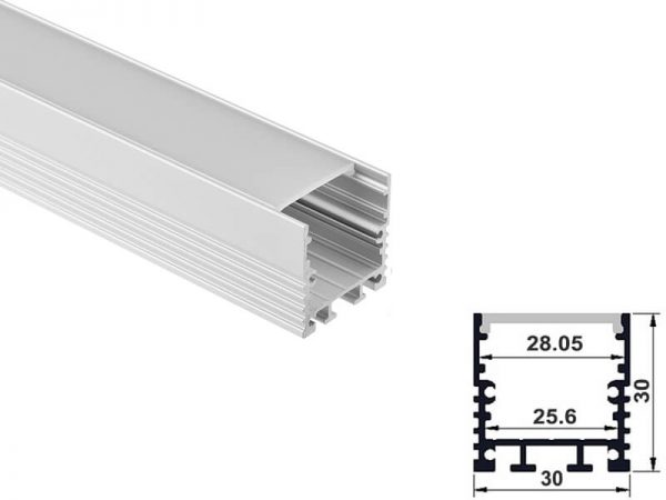 Aluminum led profile surface mount