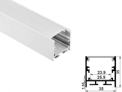 Aluminum led profile hanging mount