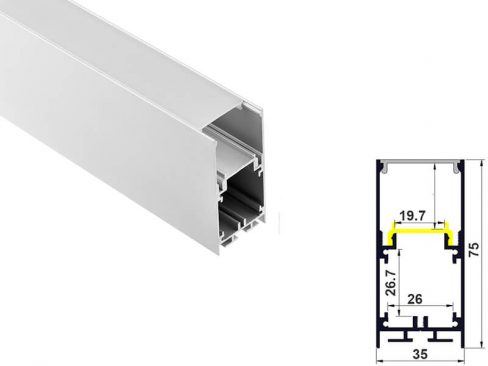 Aluminum led profile hanging mount