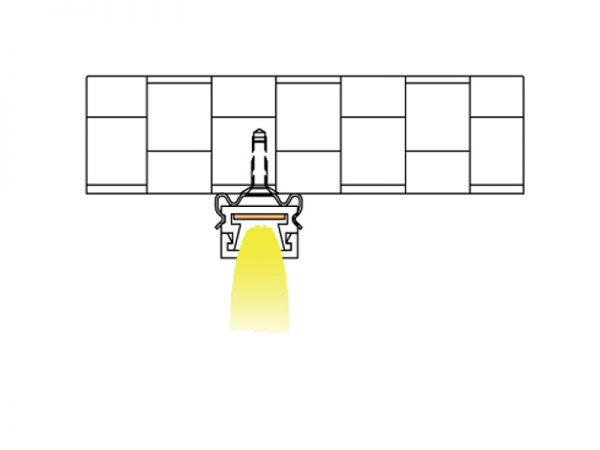 Aluminum led profile Installation diagram