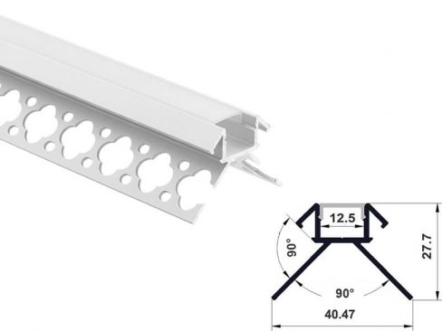 Aluminum led profile plaster in mount