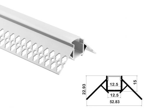 Aluminum led profile plaster in mount