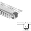 Aluminum led profile plaster in mount