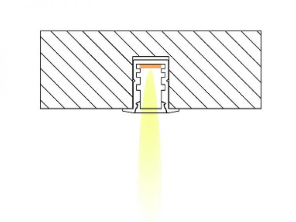 Aluminum led profile Installation diagram