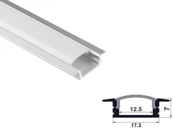 Aluminum led profile recessed