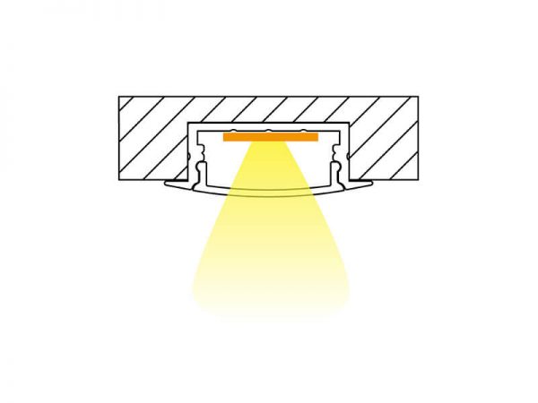 Aluminum led profile Installation diagram