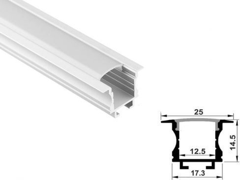 Aluminum led profile recessed