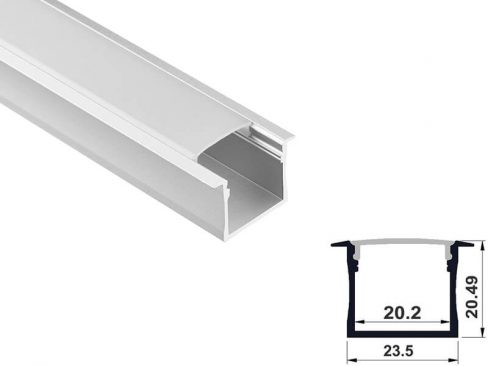 Aluminum led profile recessed mount