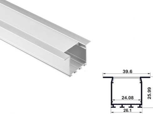 Aluminum led profile recessed