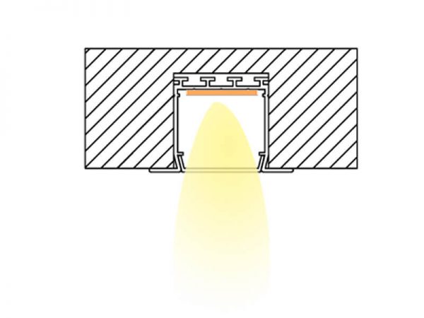 Aluminum led profile Installation diagram