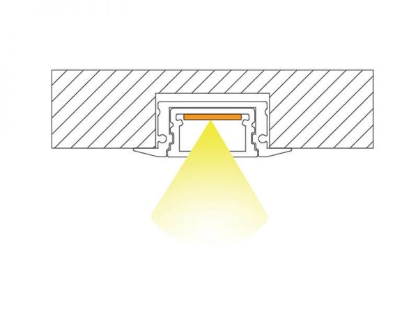 Aluminum led profile Installation diagram