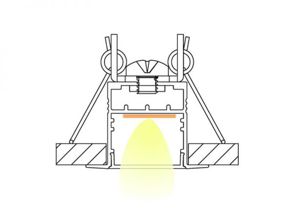 Aluminum led profile Installation diagram