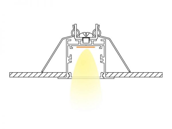 Aluminum led profile Installation diagram