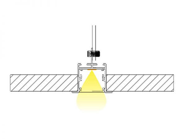 Aluminum led profile Installation diagram