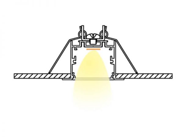 Aluminum led profile Installation diagram