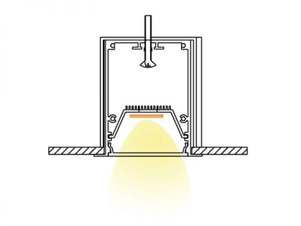 Aluminum led profile Installation diagram