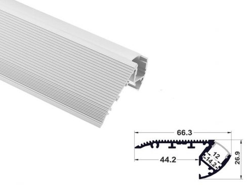 Aluminum led profile stair mount