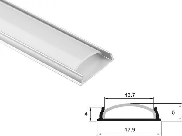 Aluminum led profile bendable