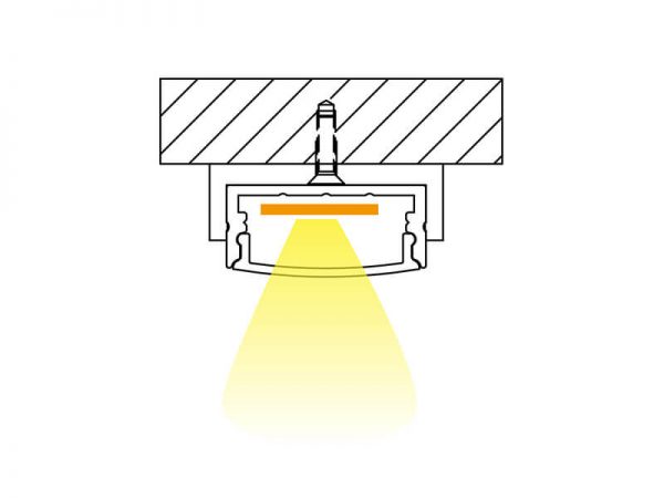 Aluminum led profile Installation diagram