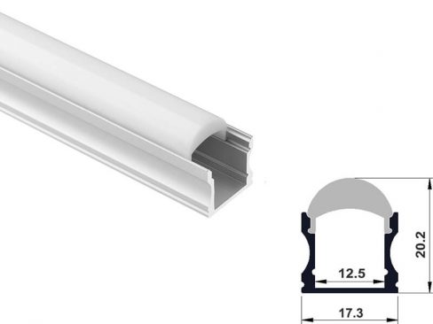 Aluminum led profile surface mount with lens