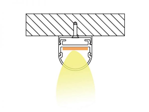 Aluminum led profile Installation diagram