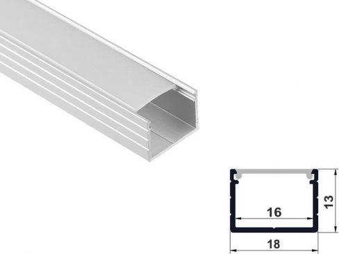 Aluminum led profile surface