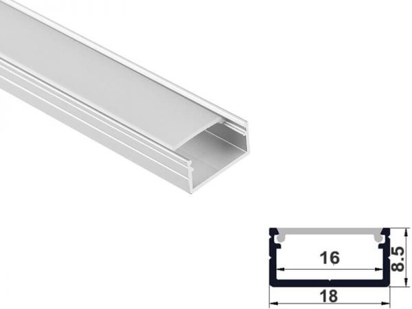 Aluminum led profile surface