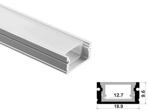 Aluminum led profile surface mount