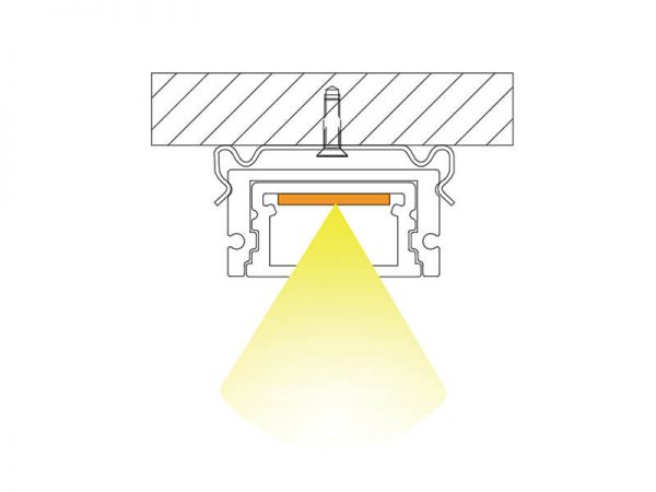 Aluminum led profile Installation diagram