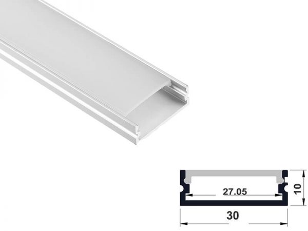 Aluminum led profile surface mount