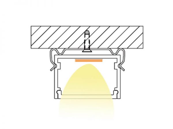 Aluminum led profile Installation diagram