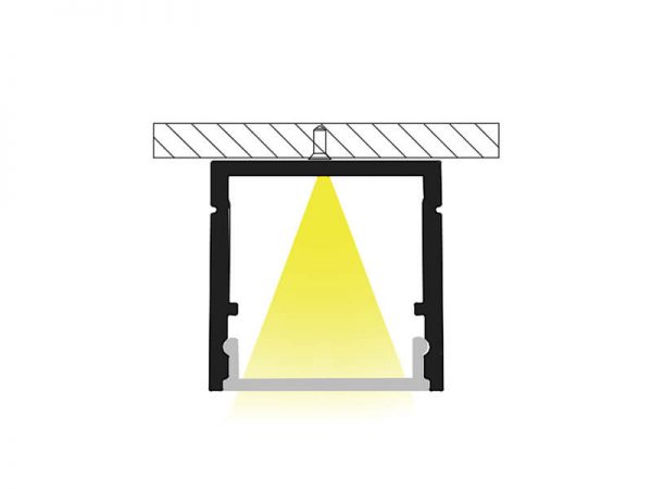 Aluminum led profile Installation diagram