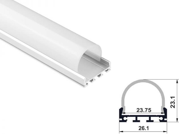 Aluminum led profile surface mount