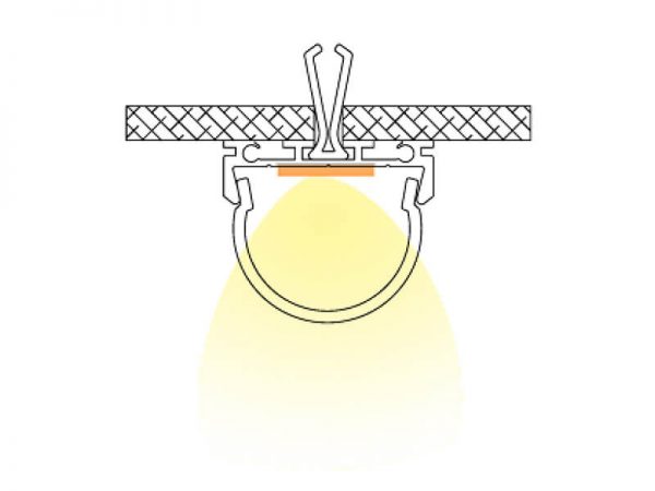 Aluminum led profile Installation diagram