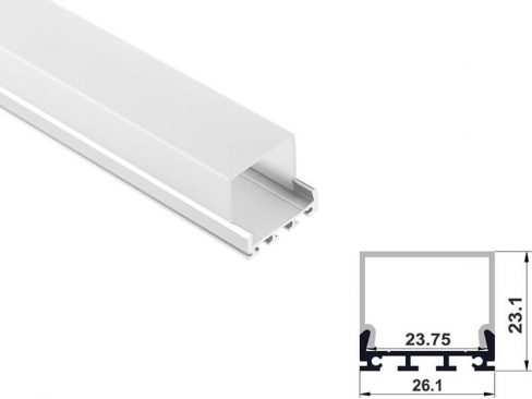 Aluminum led profile surface mount