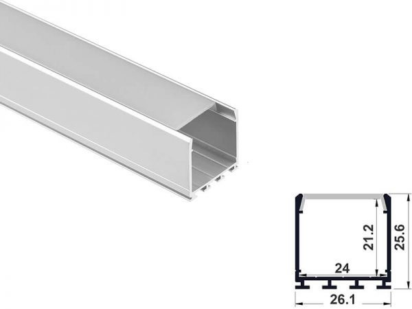 Aluminum led profile surface mount