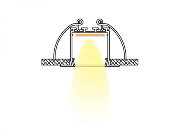 Aluminum led profile Installation diagram