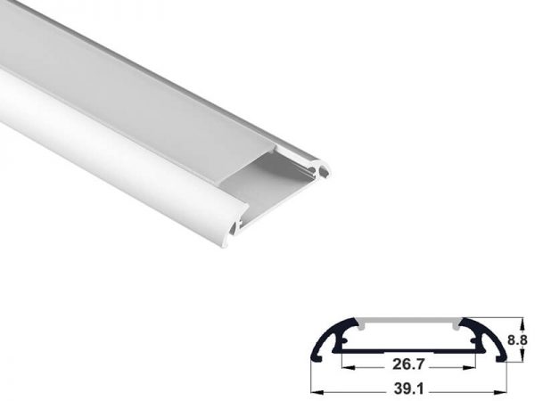 Aluminum led profile surface