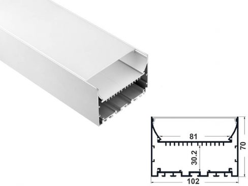 Aluminum led profile hanging mount