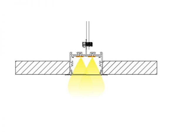 Aluminum led profile Installation diagram