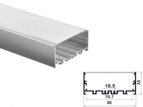 Aluminum led profile hanging mount