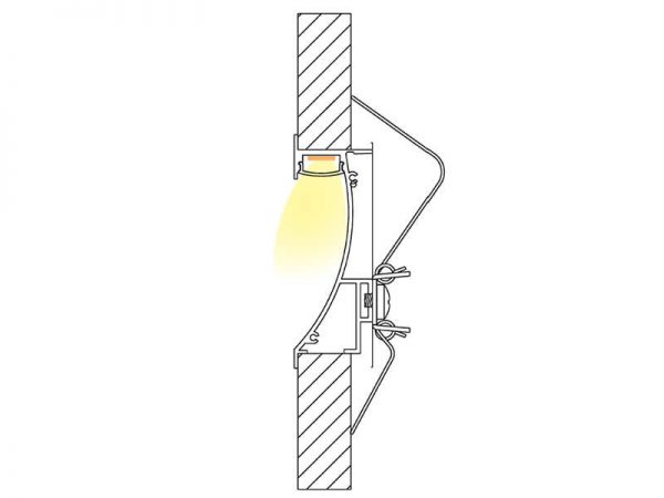 Aluminum led profile Installation diagram