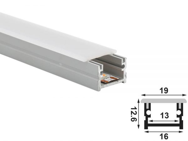 aluminium led profile 1612