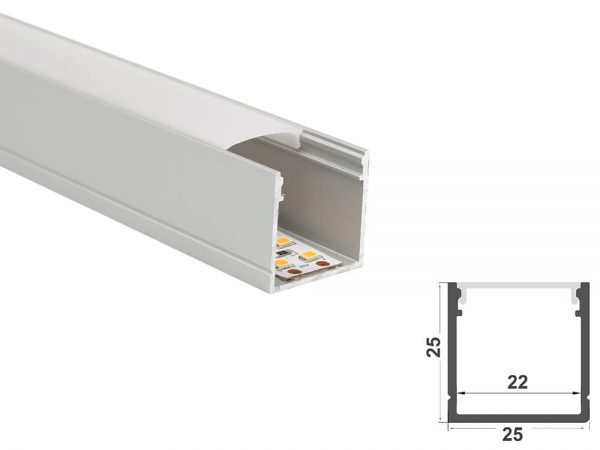aluminium led profile 2525