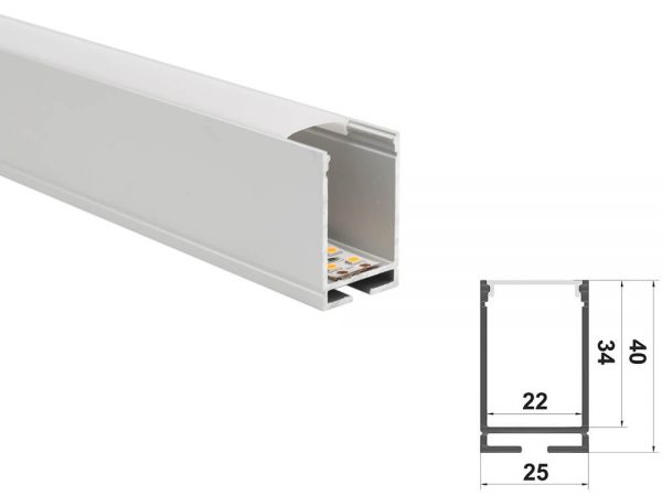 aluminium led profile 2540